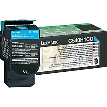 Lexmark C540H1CG kasetė, žalsvai mėlyna, 2000 puslapių