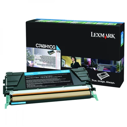Lexmark C748H1CG kasetė, žalsvai mėlyna, 10 000 puslapių