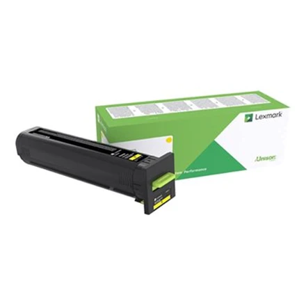 Lexmark CX825, 860 Yel Corp 22K kasetė | Lexmark 82K2XYE | Lexmark – itin didelės našumo – geltona – originali – dažų kasetė – LCCP, LRP, Lexmark Corporate | Tonerio kasetė | Geltona