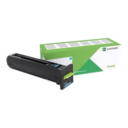 Lexmark CX825,860 Cyn Corp 22K kasetė | Lexmark 82K2XCE | „Lexmark“ – itin didelės našumo – žalsvai mėlyna – originali – dažų kasetė – LCCP, „Lexmark Corporate“ | Tonerio kasetė | Žydra spalva