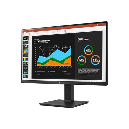 Monitorius LG | 27BQ75QB-B | 27 " | IPS | 16:9 | 75 Hz | 5 ms | 2560 x 1440 pikselių | Juodas