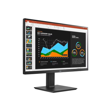 Monitorius LG | 27BQ75QB-B | 27 " | IPS | 16:9 | 75 Hz | 5 ms | 2560 x 1440 pikselių | Juodas