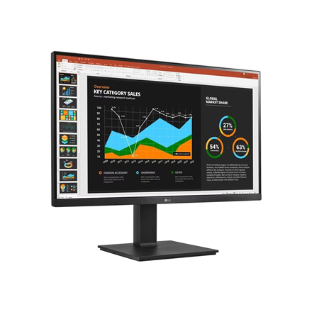 Monitorius LG | 27BQ75QB-B | 27 " | IPS | 16:9 | 75 Hz | 5 ms | 2560 x 1440 pikselių | Juodas