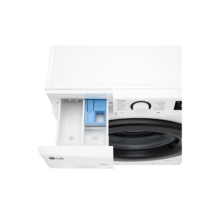 LG | Skalbimo mašina su džiovykle | F4DR509SBW | Energijos vartojimo efektyvumo klasė A | Pakrovimas iš priekio | Skalbimo talpa 9kg | 1400 RPM | Gylis 55 cm | Plotis 60 cm | Ekranas | Sukamoji rankenėlė + LED | Džiovinimo sistema | Džiovinimo talpa 6kg | Garų funkcija | Tiesioginis varymas | Baltas