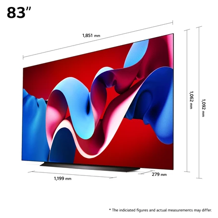 83 colių LG OLED OLED83C41LA | išmanusis Televizorius | webOS 24 | 4K UHD