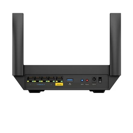 Linksys Dual-Band AX5400 Mesh WiFi 6 Maršrutizatorius MR5500-KE Hydra Pro 6 802.11ax, 574 + 4804 Mbit/s, 10/100/1000 Mbit/s, Ethernet LAN (RJ-45) External jungtys 2x, External jungtys 5x