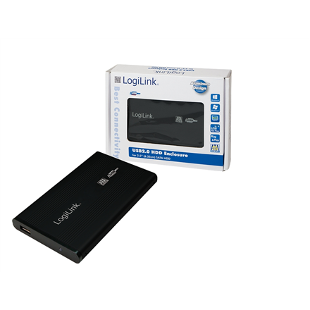Logilink 2.5" SATA USB 2.0 HDD korpusas 2.5", SATA, USB 2.0