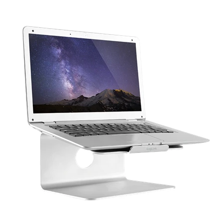Logilink AA0104 17", aliuminis, nešiojamojo kompiuterio stovas, tinka MacBook serijai ir daugumai 11"-17" nešiojamųjų kompiuterių