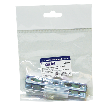 Logilink AD0009, tvirtinimo laikiklis 2,5" HDD 3,5" lizde