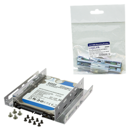 Logilink AD0009, tvirtinimo laikiklis 2,5" HDD 3,5" lizde