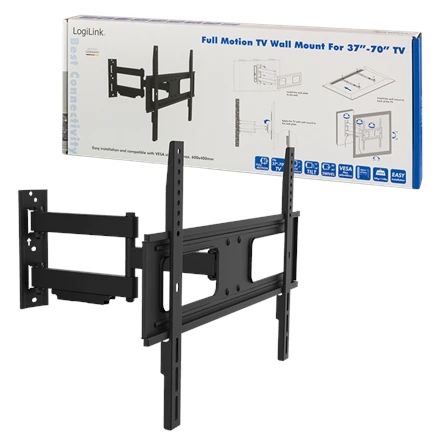 Logilink BP0019 TV Sieninis laikiklis, 37"-70", pakreipimas +10°-20°,pasukamas +-90°, 473mm | Prisijungti | Sieninis laikiklis | BP0019 | 37-70 " | Maksimalus svoris (keliamoji galia) 50 kg | Juodas