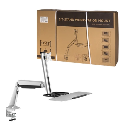 LOGILINK BP0040 - Sėdimas darbo vietos monitorius stalo laikiklis.13-32. maks. 8kg