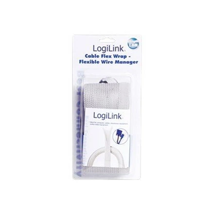 LOGILINK KAB0007 LOGILINK - Lankstus kabelių laikiklis, pilka