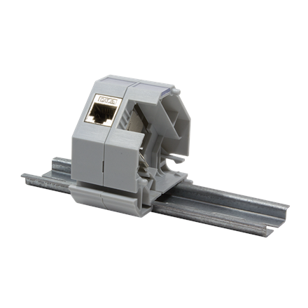 Logilink | DIN bėgio adapteris 1x RJ45 Keystone moduliui | MP0053