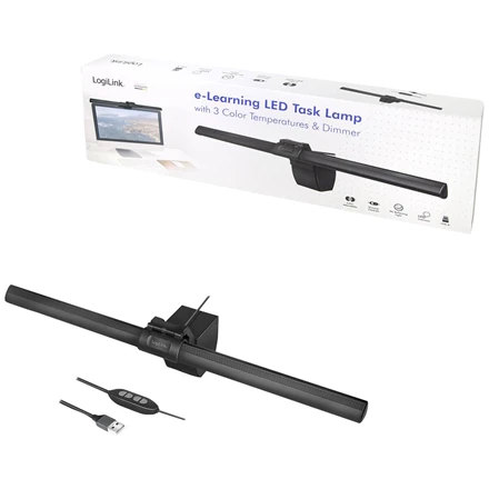 Logilink LED juostinė lemputė UA0372 400 lm, 5 W, 2800–6500 K, šiltas / neutralus / šaltas Baltas, LED lempa, 5 V, ABS ir aliuminio lydinys, 0,310 kg