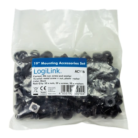Logilink | Mounting set M6 | AC116 | Juodas
