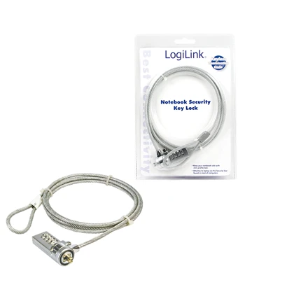 „Logilink“ nešiojamojo kompiuterio saugos užraktas su kombinacija 1,5 m
