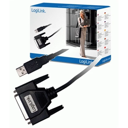 LogiLink Prisijungti | USB 2.0 adapteris prie Paralel (LPT) DB25 , 1,8m | USB-A į LPT USB A kištukas | DB25