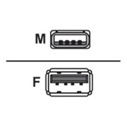 „Logilink“ | USB 2.0 prailginimo kabelis, | USB-A į USB-A USB A lizdas | USB A kištukas
