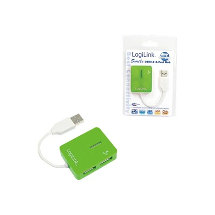 Logilink | USB 2.0 Hub 4-Port, Smile, Žalias