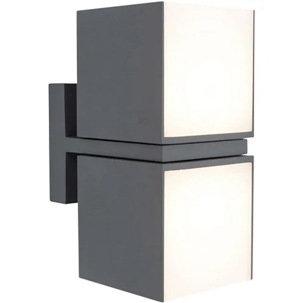 Sieninis šviestuvas LUTEC Cuba 5193801118 Lauko sieninis LED šviestuvas, antracito spalvos