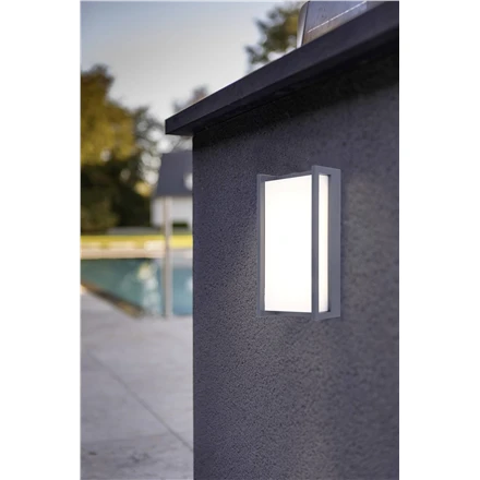 Sieninis šviestuvas LUTEC Qubo 5193001118 Sieninis lauko šviestuvas LED 18 W antracitas