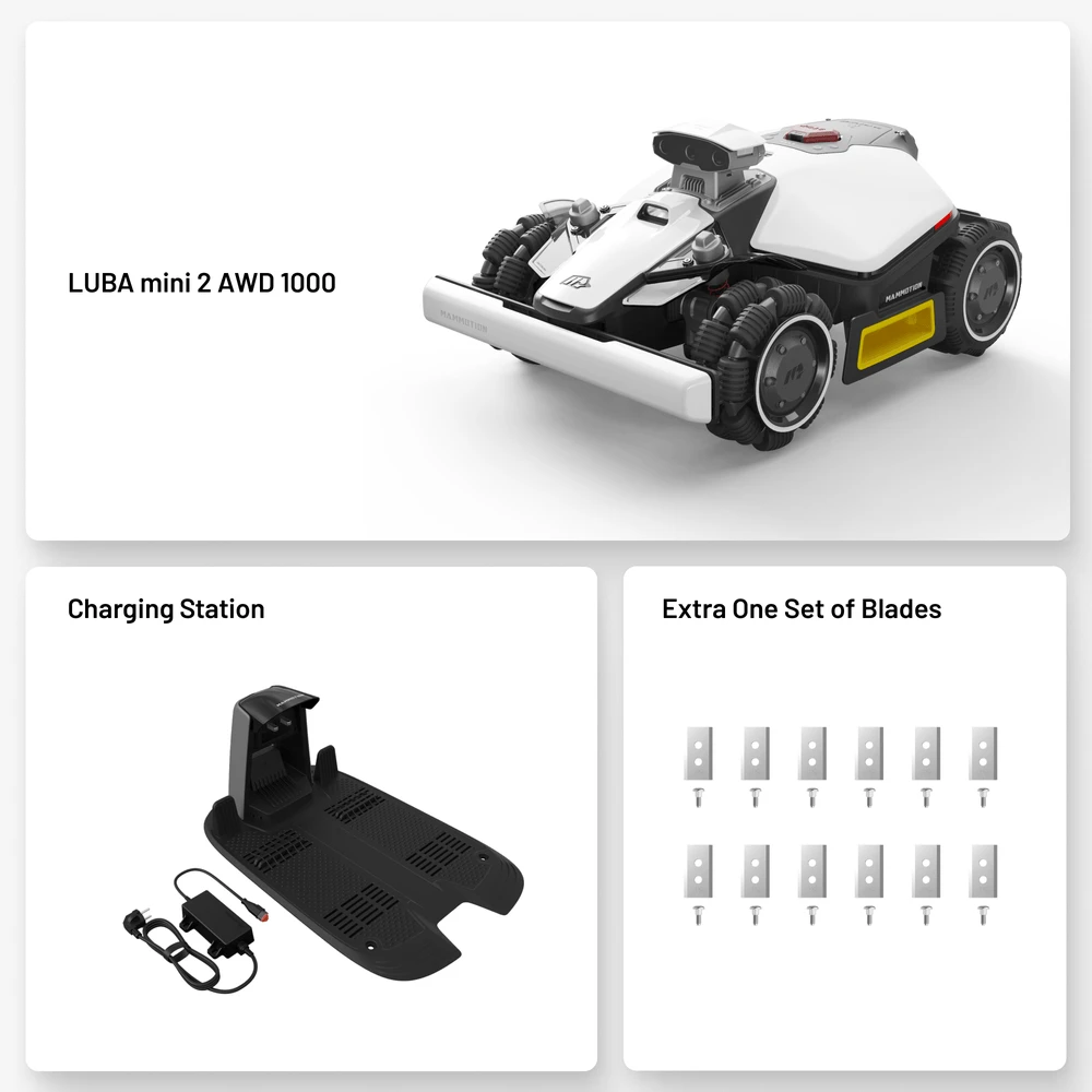 Mammotion belaidis robotas vejapjovė LUBA mini 2 AWD 1000, NRTK