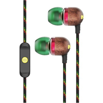 Ausinės Marley | Earbuds | Smile Jamaica | su laidu | į ausis įkišamos | Mikrofonas | Rasta