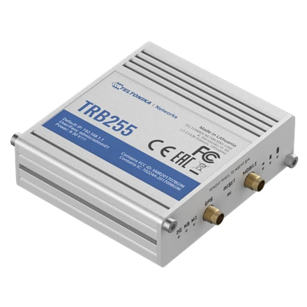 Šakotuvas „Teltonika TRB255 LTE Gateway“: nėra „WiFi“, 3G, Dvi SIM, „Enternet“ prievadas, RS232+RS485, „GPS Teltonika“