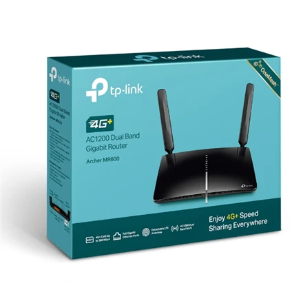 TP-LINK | 4G+ LTE nešiklis | Lankininkas MR600 | 802.11ac | 300+867 Mbit/s | 10/100/1000 Mbit/s | Ethernet LAN (RJ-45) jungle 3 | Tinklelio atramos Nr. | MU-MiMO Nr. | 4G | Antenos tipas 2xNuimamas