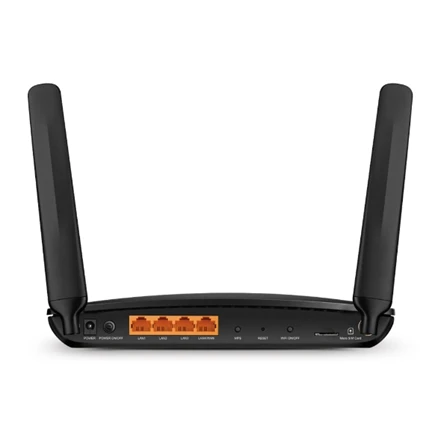 TP-LINK | 4G+ LTE nešiklis | Lankininkas MR600 | 802.11ac | 300+867 Mbit/s | 10/100/1000 Mbit/s | Ethernet LAN (RJ-45) jungle 3 | Tinklelio atramos Nr. | MU-MiMO Nr. | 4G | Antenos tipas 2xNuimamas