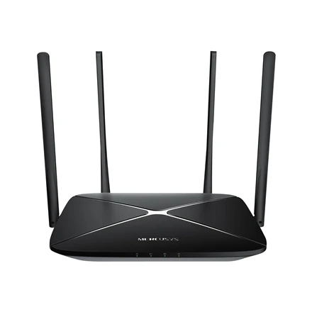 TP-Link Mercusys | AC1300 Wireless Dual Band Gigabit Maršrutizatorius | AC12G | 802.11ac | 400+867 Mbit/s | 10/100/1000 Mbit/s | Ethernet LAN (RJ-45) jungtys 3 | Mesh Support No | MU-MiMO Yes | No mobile broadband | Antenna type 4xFixed | No