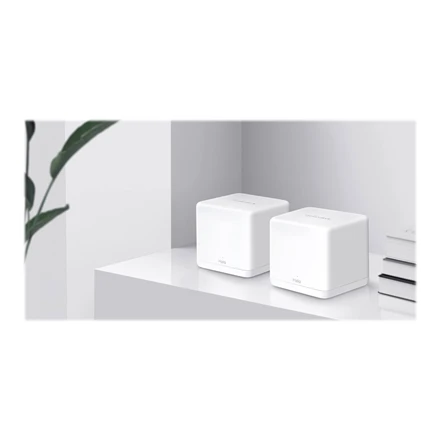 Maršrutizatorius TP-Link „Mercusys“ | AC1300 viso namo tinklinio „Wi-Fi“ sistema | „Halo H30G“ (2 vnt.) | 802.11ac | 400+867 Mbit/s | Ethernet LAN (RJ-45) jungtys 2 | Tinklo palaikymas: Taip | MU-MiMO: Taip | Ne, mobilusis plačiajuostis ryšys: