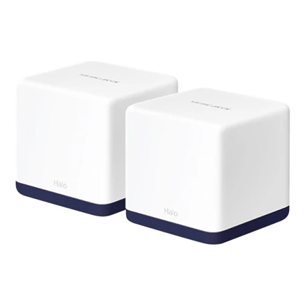 Mercusys | AC1900 viso namų Mesh Wi-Fi sistema | Halo H50G (2 vnt.) | 802.11ac | 600+1300 Mbit/s | Mesh palaikymas: taip | MU-MIMO: taip | Mobiliojo ryšio nėra