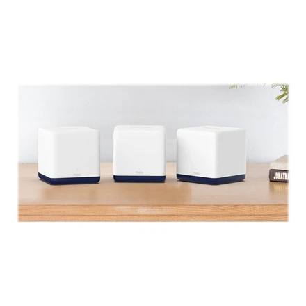 Maršrutizatorius TP-Link „Mercusys“ | AC1900 viso namo tinklinio „Wi-Fi“ sistema | „Halo H50G“ (2 vnt.) | 802.11ac | 600+1300 Mbps | Ethernet LAN (RJ-45) jungtys 3 | Tinklo palaikymas: Taip | MU-MiMO: Taip | Mobilusis plačiajuostis ryšys: Be