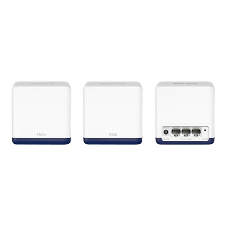 Maršrutizatorius Mercusys | AC1900 Whole Home Mesh Wi-Fi System | Halo H50G (3-Pack) | 802.11ac | 1300+600 Mbit/s | Ethernet LAN (RJ-45) jungtys 3 | Mesh Support Yes | MU-MiMO Yes | No mobile broadband