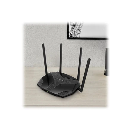 TP-Link Mercusys | AX1800 Dual-Band WiFi 6 Maršrutizatorius | MR70X | 802.11ax | 1201+574 Mbit/s | 10/100/1000 Mbit/s | Ethernet LAN (RJ-45) jungtys 3 | Tinklelio atramos Nr. | MU-MiMO Taip | Nėra mobiliojo plačiajuosčio ryšio | Antenos tipas 4xFiksuota