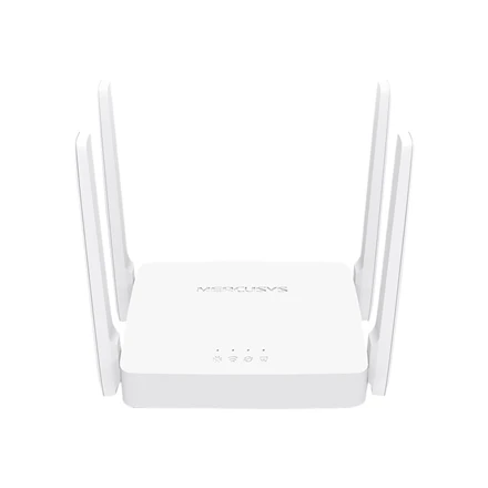 „Mercusys“ | AC1200 belaidis dviejų dažnių maršrutizatorius | AC10 | 802.11ac | 300+867 Mbit/s | 10/100 Mbit/s | Ethernet LAN (RJ-45) jungtys 2 | Tinklo palaikymas: Ne | MU-MiMO: Taip | Ne, mobilusis plačiajuostis ryšys: Ne | Antenos tipas: 4 fiksuotos | Ne