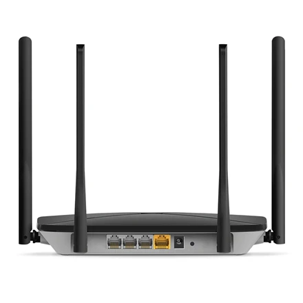 TP-Link Mercusys | AC1300 Wireless Dual Band Gigabit Maršrutizatorius | AC12G | 802.11ac | 400+867 Mbit/s | 10/100/1000 Mbit/s | Ethernet LAN (RJ-45) jungtys 3 | Mesh Support No | MU-MiMO Yes | No mobile broadband | Antenna type 4xFixed | No