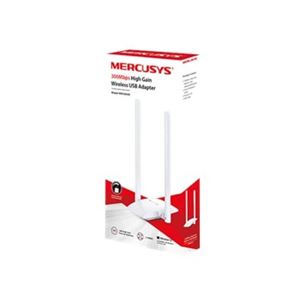 Mercusys | Didelio stiprumo belaidis USB adapteris | MW300UH