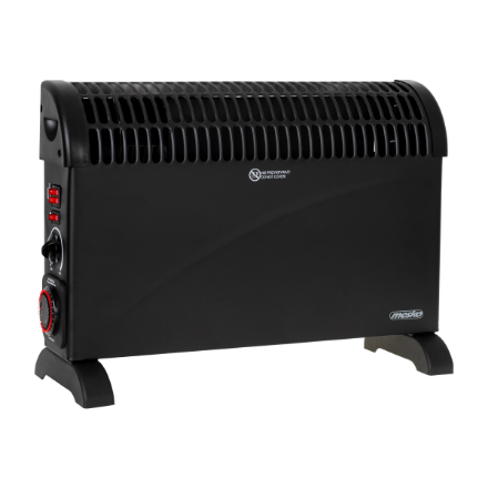 Mesko | Konvektorius šildytuvas su laikmačiu ir turbo ventiliatoriumi | MS 7741b | Konvekcinis šildytuvas | 2000 W | Galios lygių skaičius 3 | Juodas