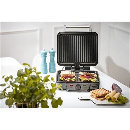 Mesko | Grilis | MS 3050 | Contact grill | 1800 W | Juodas/Nerūdijantis plienas