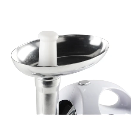 Mėsmalė Tristar | VM-4210 Meat Grinder | Baltas | 3 Nerūdijantis plienas grinding plates, Aluminum grinder head, Aluminum hopper tray, Sausage stuffer, Kubbe attachment, Sausage accessory, Nerūdijantis plienas blade