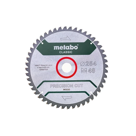 Pjovimo diskas Classic 254x2,4/1,8x30mm, z48, WZ, -5°, Metabo