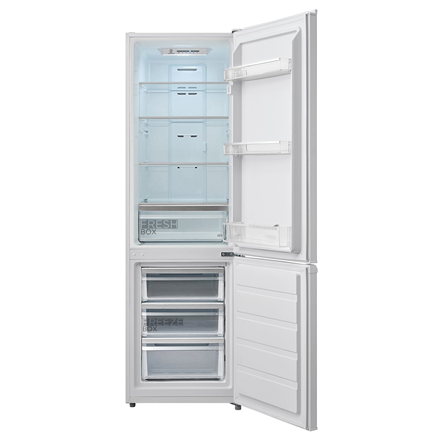 Midea Šaldytuvas | MDRB380FGE01A | Energy efficiency class E | Free standing | Combi | Height 180 cm | No Frost system | Šaldytuvas net capacity 199 L | Šaldiklis net capacity 71 L | 41 dB | Baltas