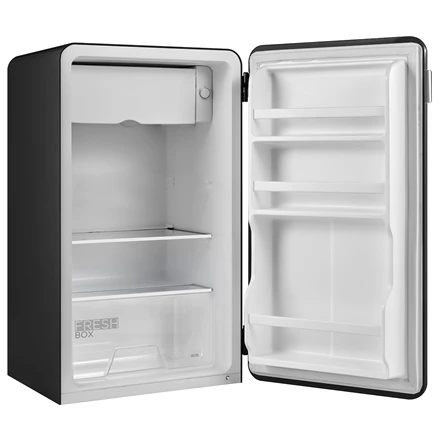 Midea Šaldytuvas | MDRD142SLE30 | Energy efficiency class Class E | Free standing | Height 83.5 cm | Larder | Šaldytuvas net capacity 93 L | 41 dB | Juodas