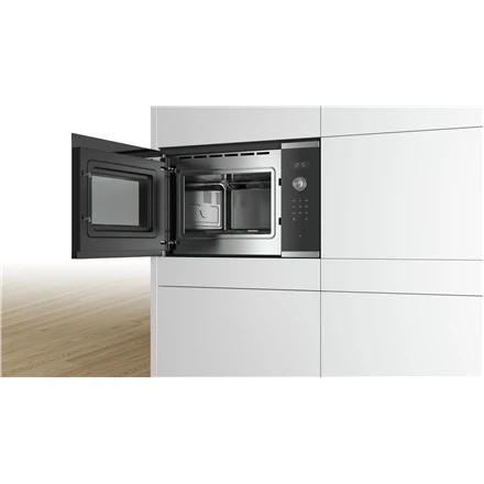 Bosch BFL554MS0 Serija 6, Įmontuojamoji mikrobangų krosnelė, Nerūdijančio plieno