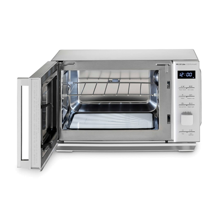 Mikrobangų krosnelė Caso | Microwave Oven with Grilis | MG 20 Cube | Free standing | 800 W | Grilis | Sidabrinis