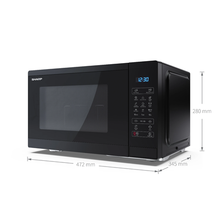 Mikrobangų krosnelė Sharp YC-MG252AE-B, 25L + Grilius