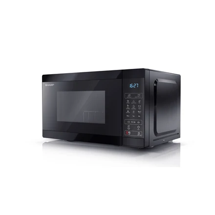 Sharp Aštrus | Mikrobangų krosnelė su grotelėmis | YC-MG02E-B | Laisvai stovintis | 800 W | Grilis | Juodas